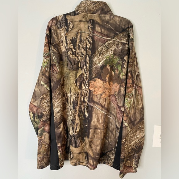 Mossy Oak Sweater Mens Extra Large Camouflage 1/4 Zip Jacket Pullover - Picture 2 of 7